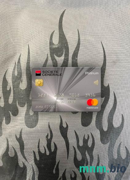Serbia Societe Generale bank platinum wygląd zdjęcia mastercard skan PSD + zdjęcie